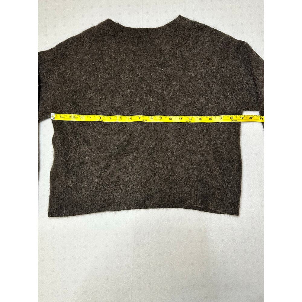 Samse & Samse Alpaca Wool Blend Fuzzy Brown Sweat… - image 5